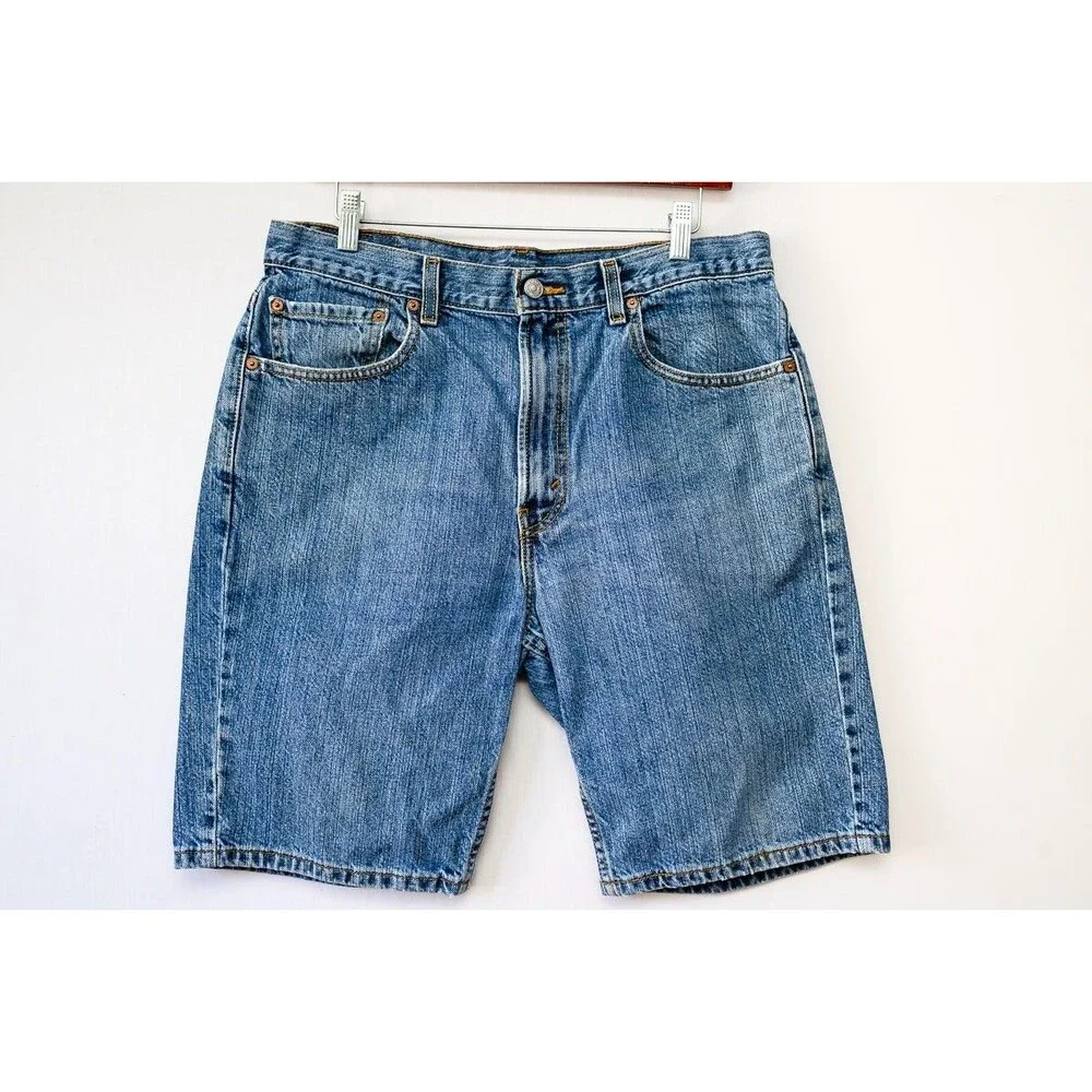 Levis 505 jean denim shorts Jorts 34 unisex
